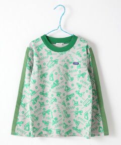 総柄ロングスリーブTシャツ