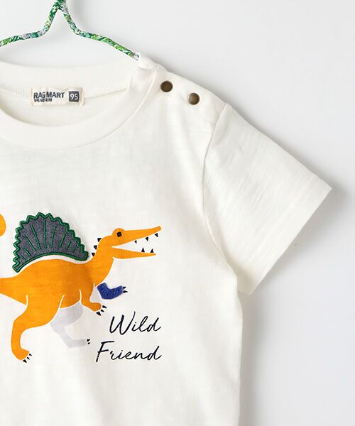 Rag Mart / ラグマート Tシャツ | レイヤード風Tシャツ　恐竜 | 詳細4