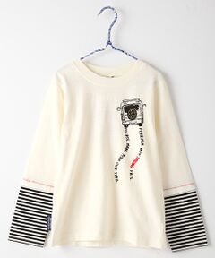 クルマプリントレイヤード風Tシャツ