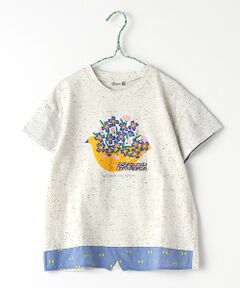 レイヤード風プリントＴシャツ