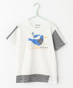 カモメプリントTシャツ