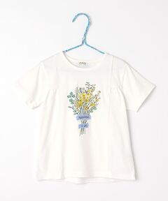 ブーケプリントTシャツ