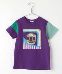 電車プリントTシャツ