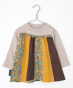 パッチワークチュニックTシャツ