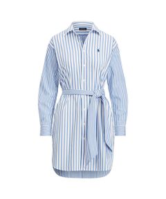 POLO RALPH LAUREN / ポロ ラルフ ローレン ミニ丈・ひざ丈ワンピース | ストライプド コットン シャツドレス
