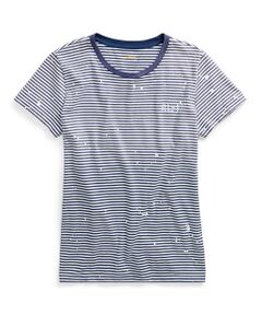 POLO RALPH LAUREN / ポロ ラルフ ローレン Tシャツ | ペイントスプラッター ストライプド Tシャツ