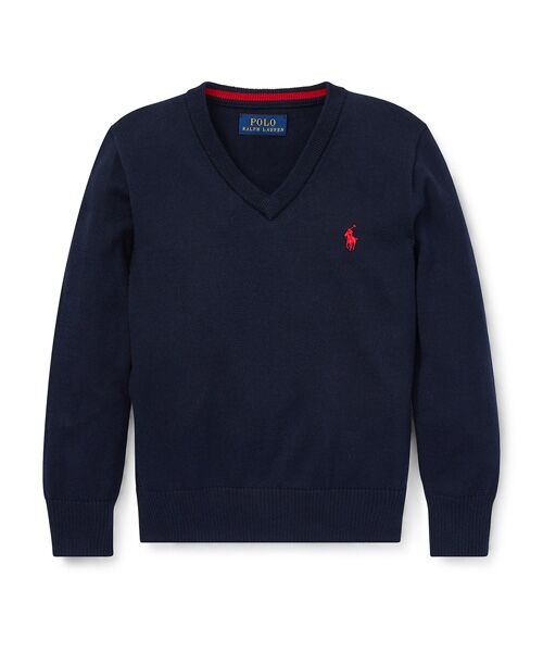 ボーイズ 2才 4才 コットン Vネック セーター ニット セーター Polo Ralph Lauren ポロ ラルフ ローレン ファッション通販 タカシマヤファッションスクエア
