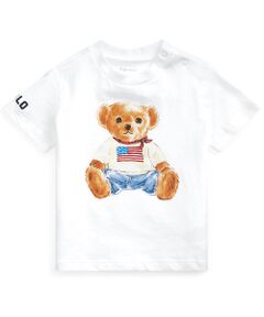 POLO RALPH LAUREN / ポロ ラルフ ローレン Tシャツ | (ベビー)フラッグ ベア コットン ジャージー Tシャツ