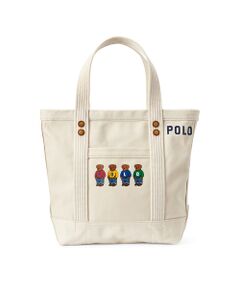 Polo ベア キャンバス ミニ トートバッグ