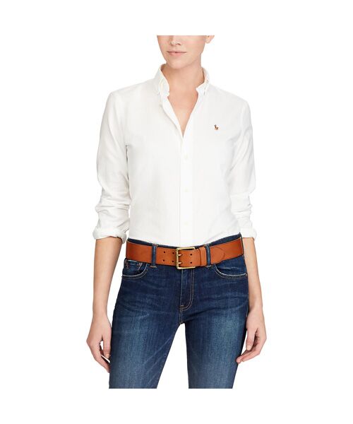 スリム フィット コットン オックスフォード シャツ シャツ ブラウス Polo Ralph Lauren ポロ ラルフ ローレン ファッション通販 タカシマヤファッションスクエア