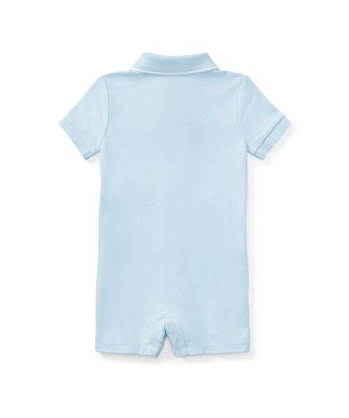 POLO RALPH LAUREN / ポロ ラルフ ローレン ロンパース | (ベビー)コットン インターロック ポロ ショートオール | 詳細1