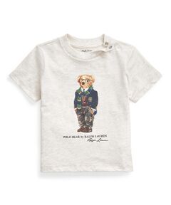 (ベビー)プレッピー ベア コットン ジャージー Tシャツ