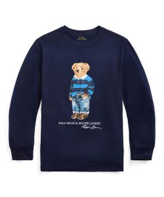 (ボーイズ 8才～20才)ラグビー ベア コットン ジャージー Tシャツ