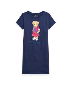 (ガールズ 7才～16才)Polo ベア コットン ジャージー Tシャツ ドレス