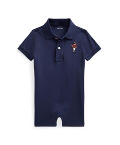 (ベビー)Polo ベア ソフト コットン ショートオール