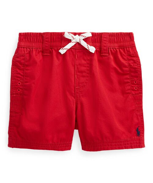 POLO RALPH LAUREN / ポロ ラルフ ローレン ショート・ハーフ・半端丈パンツ | (ベビー)コットン ツイル プルオン ショートパンツ（600レッド）