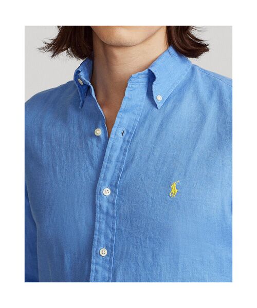 セール クラシック フィット リネン シャツ シャツ ブラウス Polo Ralph Lauren ポロ ラルフ ローレン ファッション通販 タカシマヤファッションスクエア