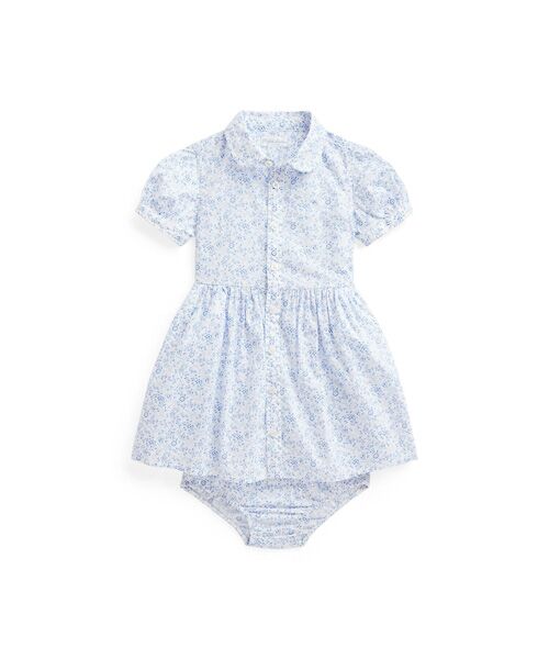 セール ベビー フローラル アンカー コットン シャツドレス ミニ丈 ひざ丈ワンピース Polo Ralph Lauren ポロ ラルフ ローレン ファッション通販 タカシマヤファッションスクエア