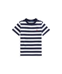 (ボーイズ 5才～7才)ストライプド コットン ジャージー Tシャツ