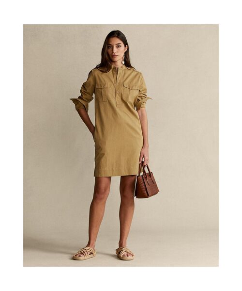 セール コットン ツイル シャツドレス ロング マキシ丈ワンピース Polo Ralph Lauren ポロ ラルフ ローレン ファッション通販 タカシマヤファッションスクエア