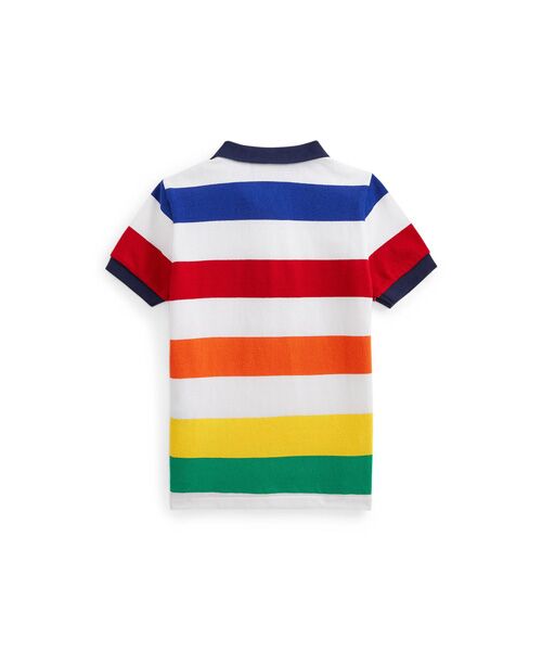 POLO RALPH LAUREN / ポロ ラルフ ローレン ポロシャツ | (ボーイズ 5才～7才)ストライプド コットン メッシュ ポロシャツ | 詳細1