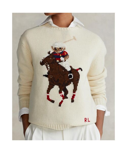 POLO RALPH LAUREN / ポロ ラルフ ローレン ニット・セーター | Polo ベア エンブロイダード セーター | 詳細3