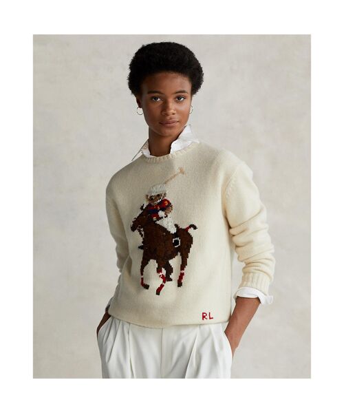 POLO RALPH LAUREN / ポロ ラルフ ローレン ニット・セーター | Polo ベア エンブロイダード セーター | 詳細4