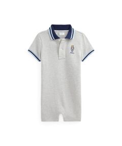 (ベビー)Polo ベア コットン メッシュ Polo ショートオール