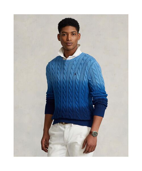 グリーン POLO RALPH LAUREN - ラルフローレン ケーブルニットセーター