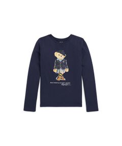 (ガールズ 7才～16才)Polo ベア コットン ロングスリーブ Tシャツ