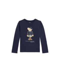 (ガールズ 4才～6才)Polo ベア コットン ロングスリーブ Tシャツ