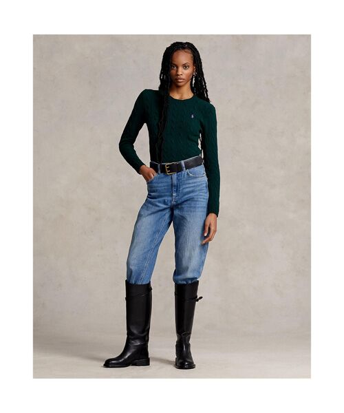 POLO RALPH LAUREN / ポロ ラルフ ローレン ニット・セーター | ケーブル ウールカシミヤ クルーネック セーター | 詳細2