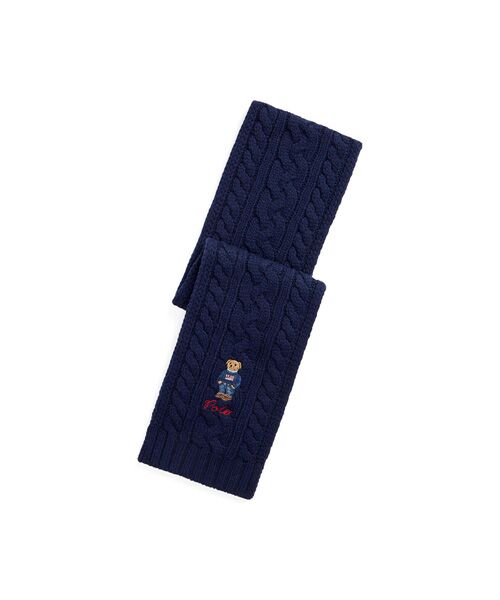 Polo ベア ケーブルニット マフラー