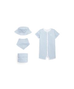 (ベビー)コットン インターロック 4ピース ギフト セット