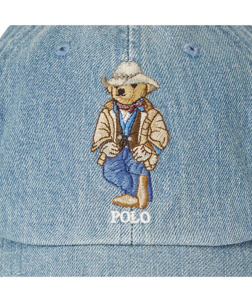 Polo ベア デニム ボール キャップ （キャップ）｜POLO RALPH LAUREN