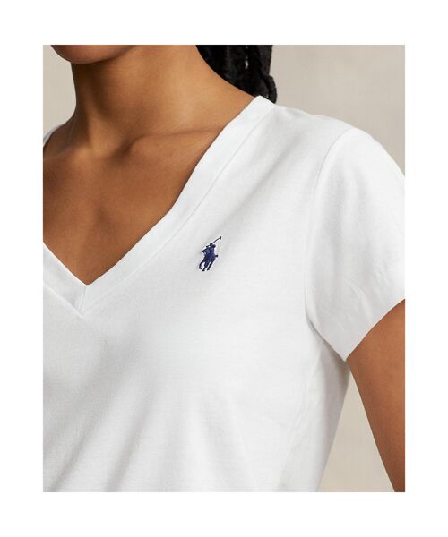 コットン ジャージー Vネック Tシャツ （Tシャツ）｜POLO RALPH LAUREN