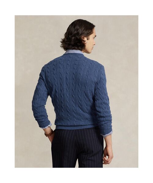 POLO RALPH LAUREN / ポロ ラルフ ローレン ニット・セーター | ケーブルニット ウールカシミヤ セーター | 詳細3