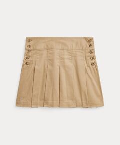 (ガールズ 4才～6才)プリーテッド コットン ツイル スカート
