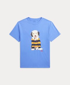 (ボーイズ 8才～20才)ドッグプリント コットン ジャージー Tシャツ