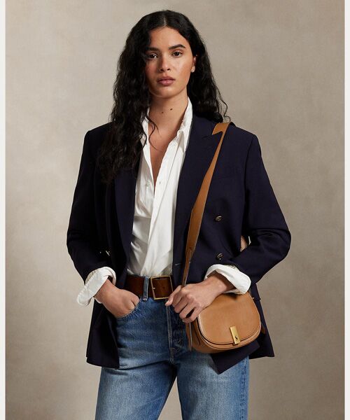 POLO RALPH LAUREN / ポロ ラルフ ローレン ショルダーバッグ | Polo ID カーフスキン サドル バッグ | 詳細5