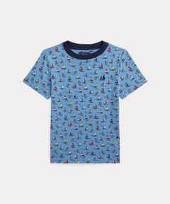 (ボーイズ 3才～7才)セールボートプリント コットン ジャージー Tシャツ
