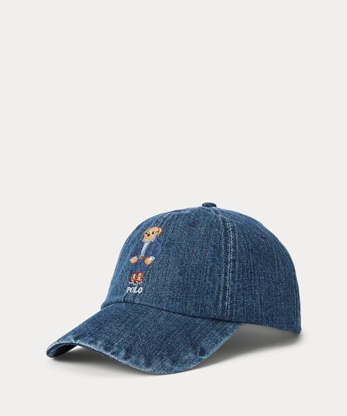 Polo ベア デニム ボール キャップ (キャップ)|POLO RALPH LAUREN Polo ベア デニム ボール キャップ (キャップ)|POLO RALPH LAUREN
