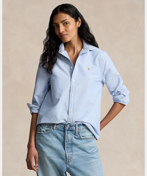 POLO RALPH LAUREN/ポロ ラルフ ローレン クラシック フィット コットン オックスフォード シャツ 400ブルー XS POLO RALPH LAUREN/ポロ ラルフ ローレン クラシック フィット コットン オックスフォード シャツ 400ブルー XS