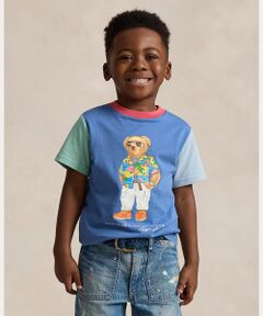 (ボーイズ 2才～7才)Polo ベア カラーブロック コットン Tシャツ