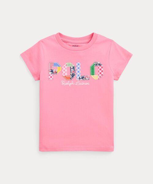 (ガールズ 2才～6才)ミックスドロゴ コットン ジャージー Tシャツ