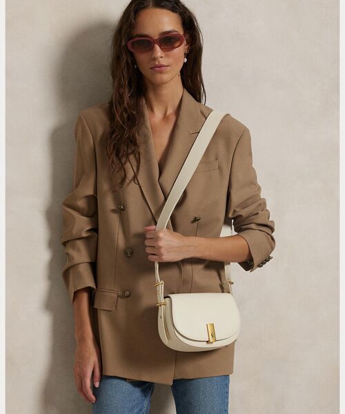 POLO RALPH LAUREN / ポロ ラルフ ローレン ショルダーバッグ | Polo ID レザー サドル バッグ | 詳細5