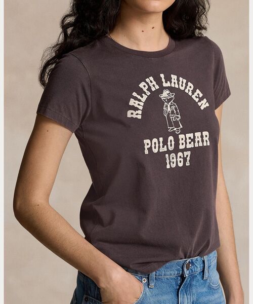 POLO RALPH LAUREN / ポロ ラルフ ローレン Tシャツ | Polo ベア ロゴ コットン ジャージー Tシャツ | 詳細4