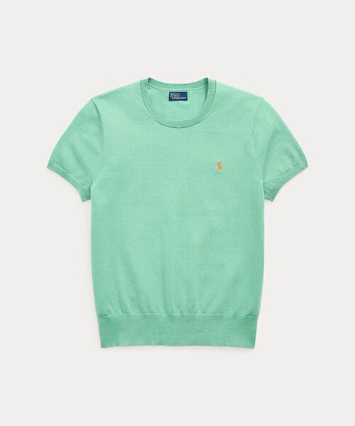 POLO RALPH LAUREN / ポロ ラルフ ローレン ニット・セーター | コットンブレンド ショートスリーブ セーター | 詳細1