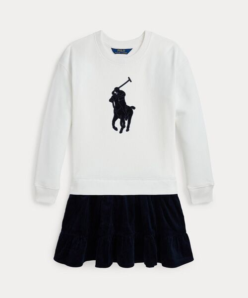 POLO RALPH LAUREN / ポロ ラルフ ローレン ドレス | (ガールズ 7才～16才)Big Pony コーデュロイスカート フリース ドレス | 詳細1