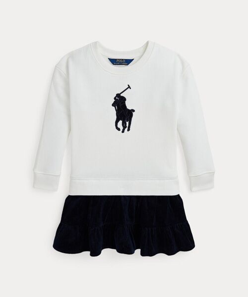 POLO RALPH LAUREN / ポロ ラルフ ローレン ドレス | (ガールズ 2才～6才)Big Pony コーデュロイスカート フリース ドレス | 詳細1